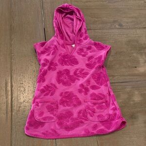 Cat & Jack Magenta Floral Hooded Top